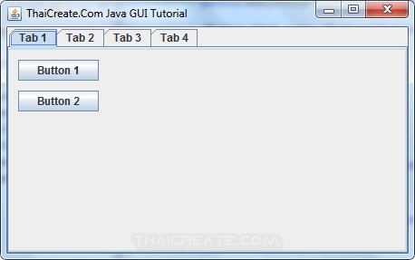 Java Tabbed Pane (JTabbedPane)