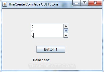 Java Text Area (JTextArea) Java Text Area (JTextArea)