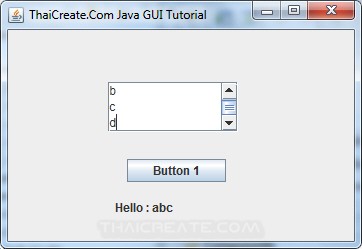 Java Text Area (JTextArea)