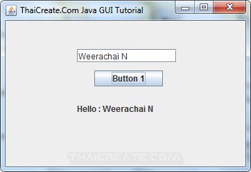 Java Text Field (JTextField) - Swing Example
