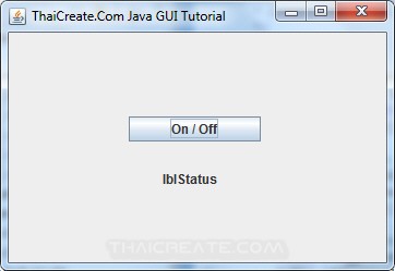 Java Toggle Button(JToggleButton)