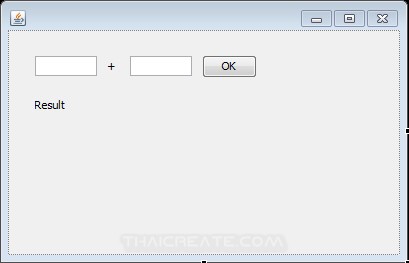 Java GUI JTextField , JLabel , JButton