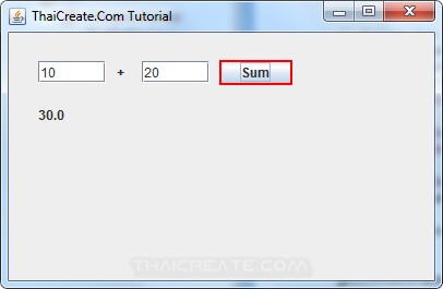 Java GUI JTextField , JLabel , JButton