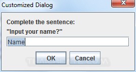 Java GUI Dialog MessageBox Java GUI Dialog MessageBox