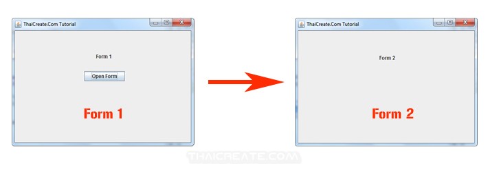 พื้นฐานการสร้าง GUI Window Form ที่ประกอบด้วย 2 Form และการ Open Form ...