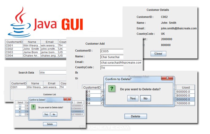 Java GUI Workshop and Database Example