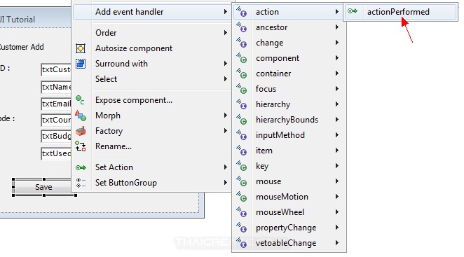 Java GUI Add Insert data to Database