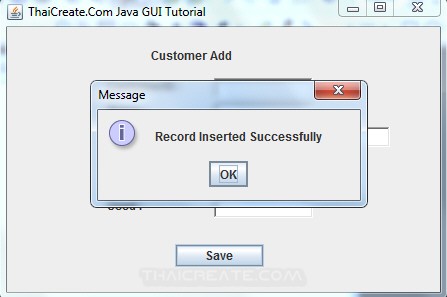 Java GUI Add Insert data to Database Java GUI Add Insert data to Database