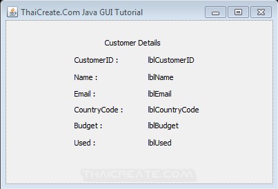 Java GUI Show Master-Detail from Database Java GUI Show Master-Detail from Database