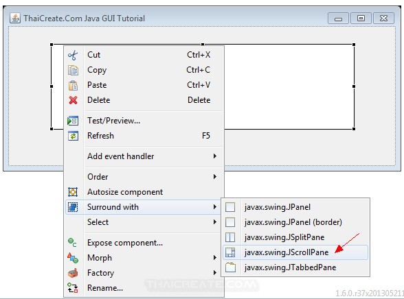 Java GUI Retrieve List Data from Database