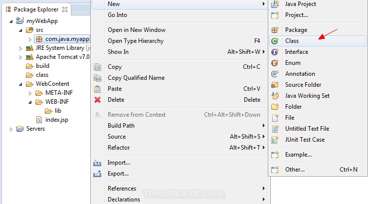 JSP and Eclipse Create Call Class java