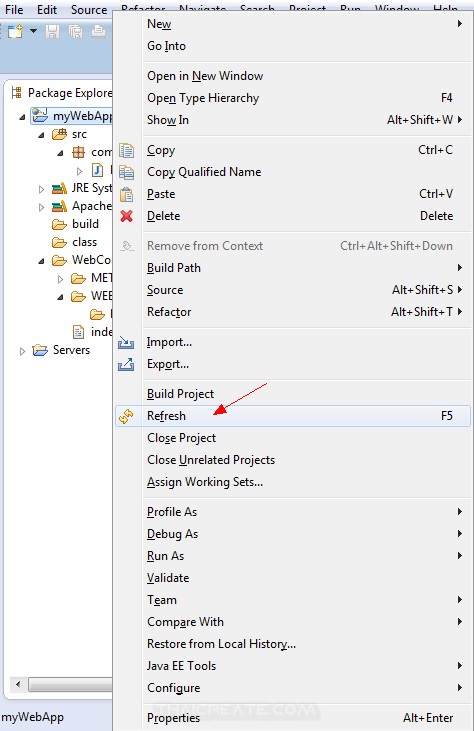 JSP and Eclipse Create Call Class java