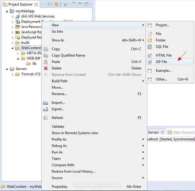 JSP and Eclipse IDE Create Web Project and Run Project