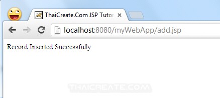 JSP Insert data to Database JSP Insert data to Database