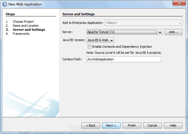 Netbeans Create JSP Run Project