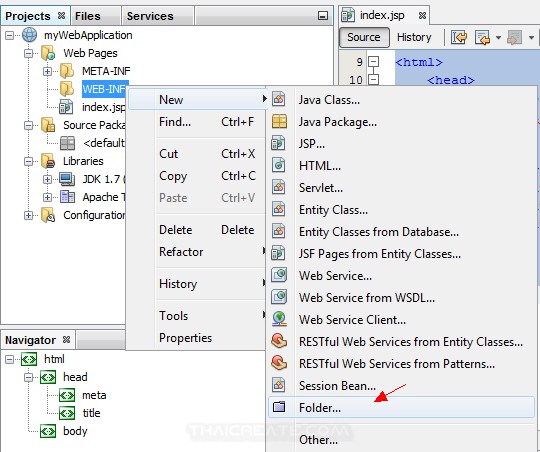 JSP and Netbeans JSP Include Adding external Jar Library