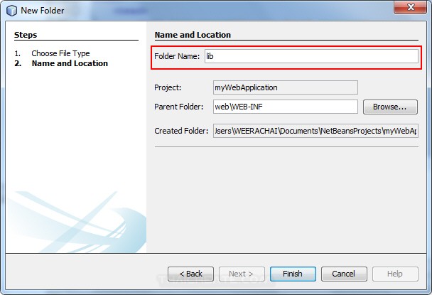 JSP and Netbeans JSP Include Adding external Jar Library