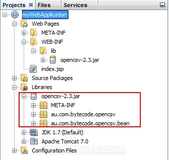 JSP and Netbeans JSP Include Adding external Jar Library