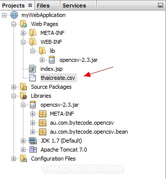 JSP and Netbeans JSP Include Adding external Jar Library