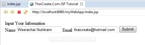 JSP and Post Request Method