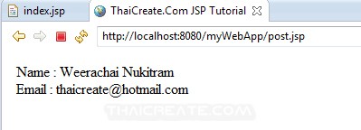 JSP and Post Request Method (Java)