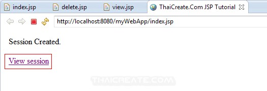 JSP and Session (Create/Read/Delete)