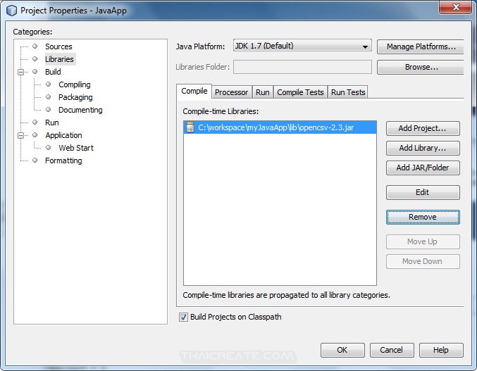 Netbeans  Add Jar Library