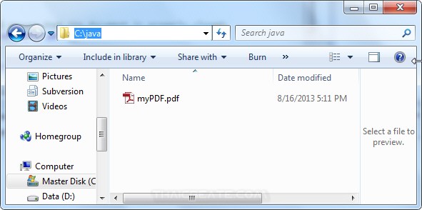 Java Create PDF and Generate PDF files