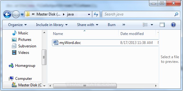 Java Word and Create  Word Document File