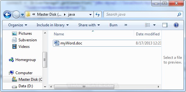 Java Generate Word Document Report from Database