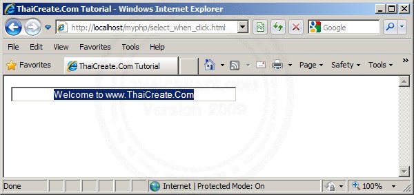 Javascript Auto Select Text When Click Textbox
