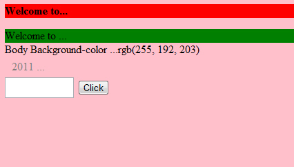 jQuery Css : jQuery and Css
