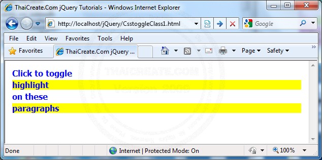 .toggleClass() .toggleClass()