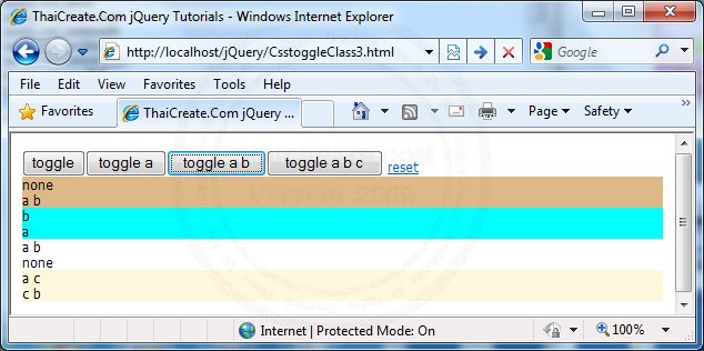 .toggleClass() .toggleClass()