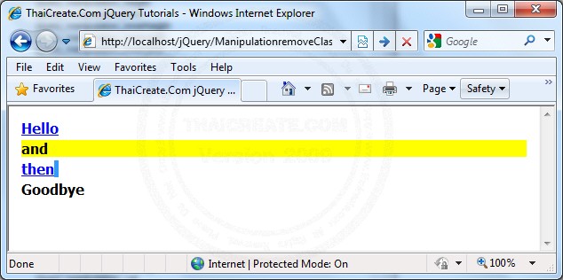 jQuery .removeClass()