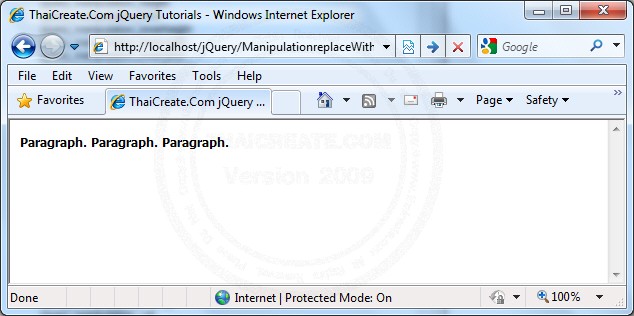 jQuery .replaceWith()