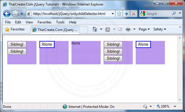 :only-child Selector()