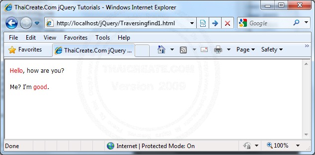 Find Traversing JQuery