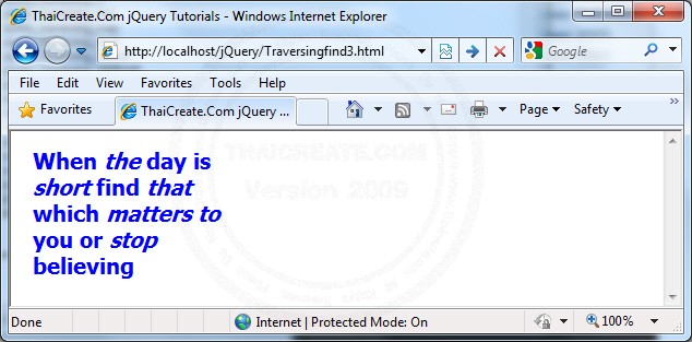 jQuery .find()