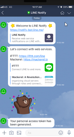 PHP Line Notify