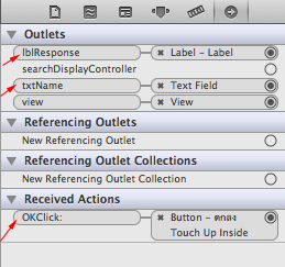 Objective-C IBOutlet and IBAction