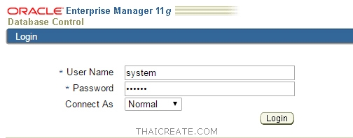Oracle Create Database