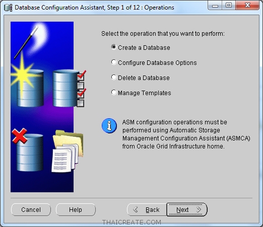 ตอนที่ 2 : การสร้าง Database และ Instance ใหม่บน Oracle Database