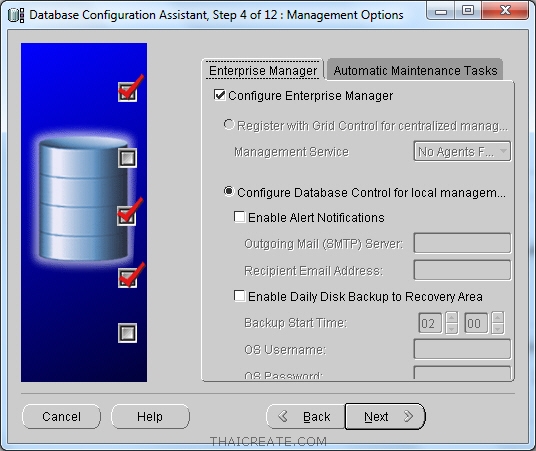 Oracle Create Database