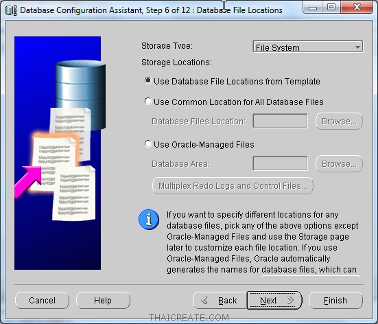 Oracle Create Database