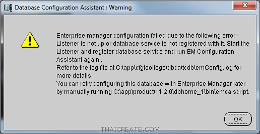 Oracle Create Database