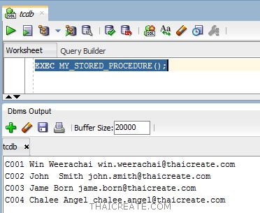 Loop Oracle : Stored Procedure