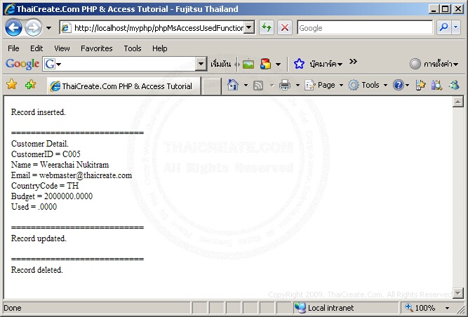 PHP & Ms Access PHP & Ms Access