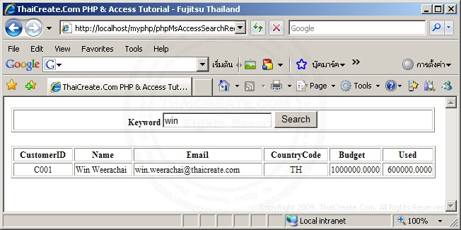 PHP & Ms Access