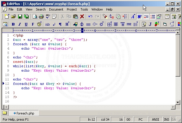 PHP foreach()